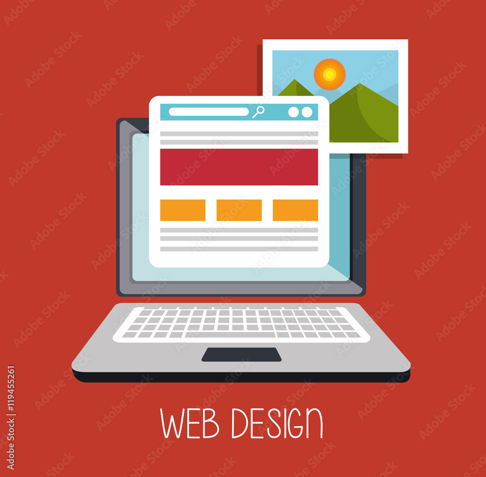 web design online media icon web design online media icon
