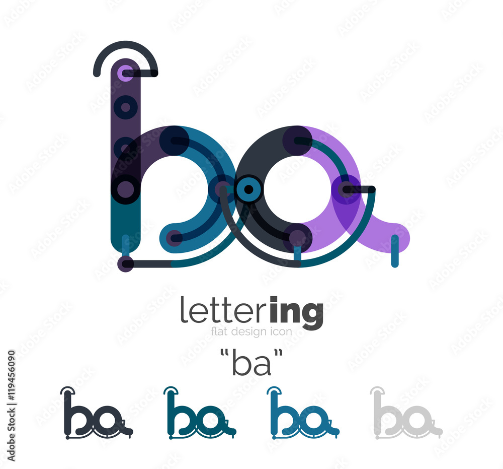 Linear business logo letter Linear business logo letter