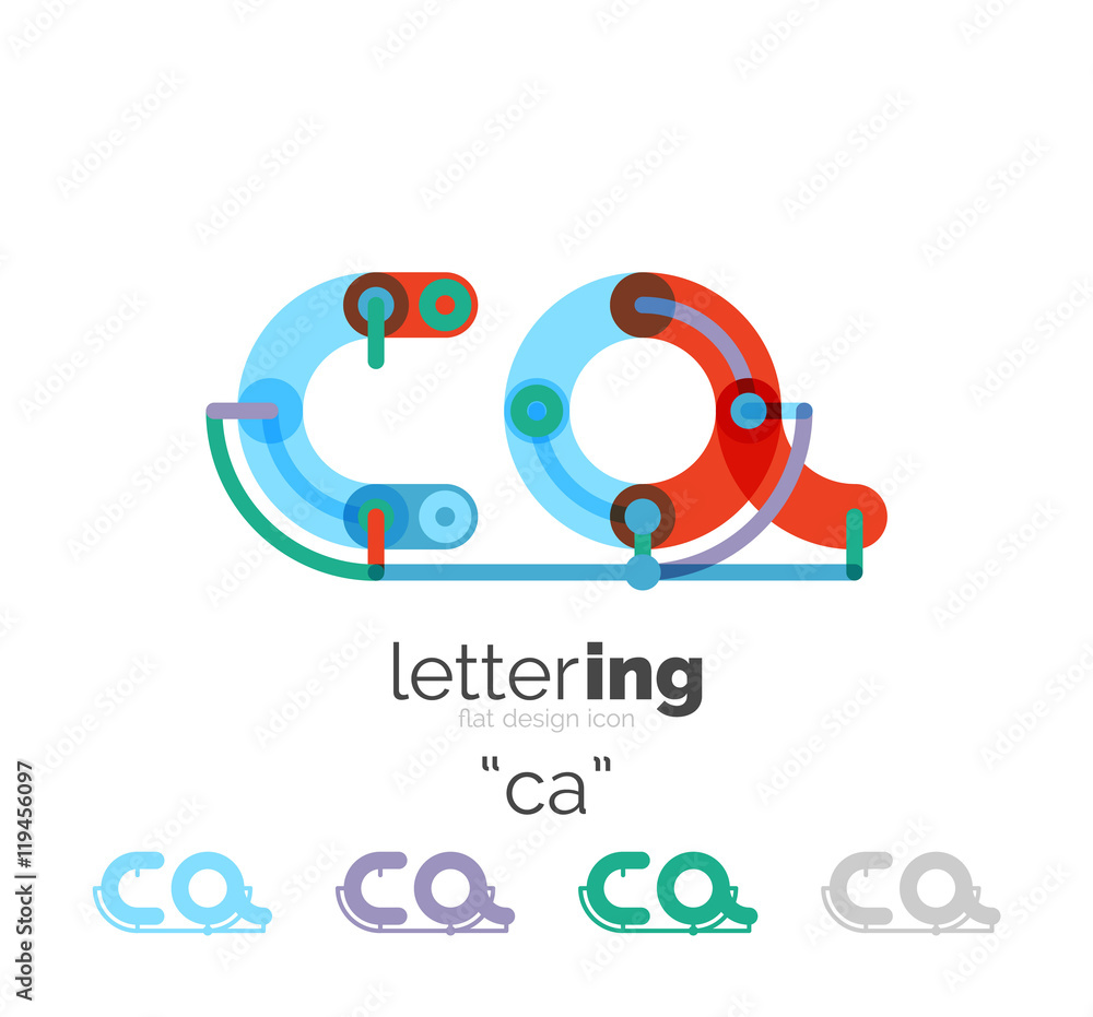 Linear business logo letter Linear business logo letter