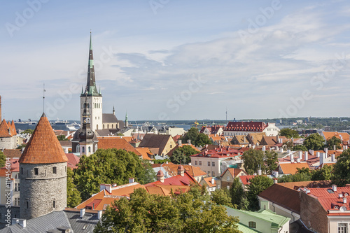 Cityscape Of Medieval Tallinn