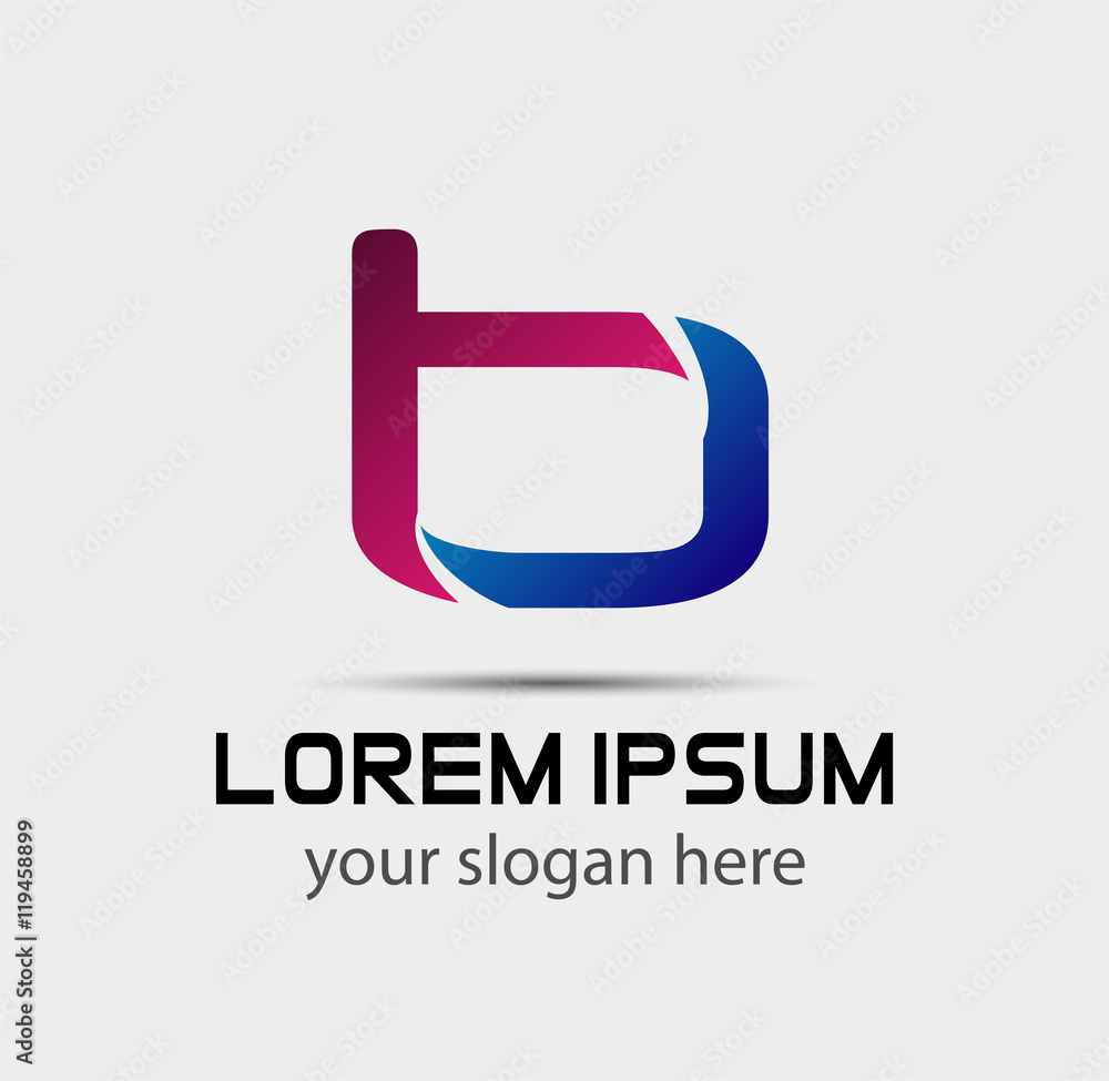 Letter B logo icon design template elements
Letter B logo icon design template elements