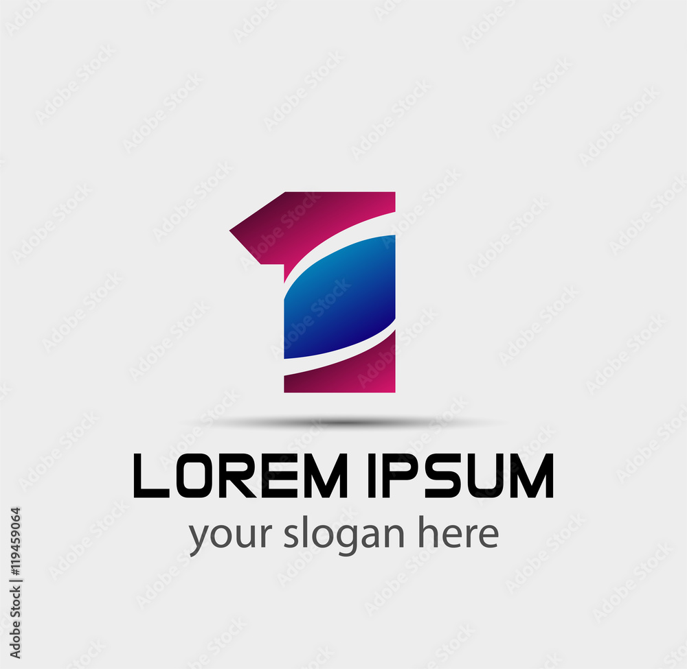 Number logo design.Number one logo.Logo 1 vector template
Number logo design.Number one logo.Logo 1 vector template