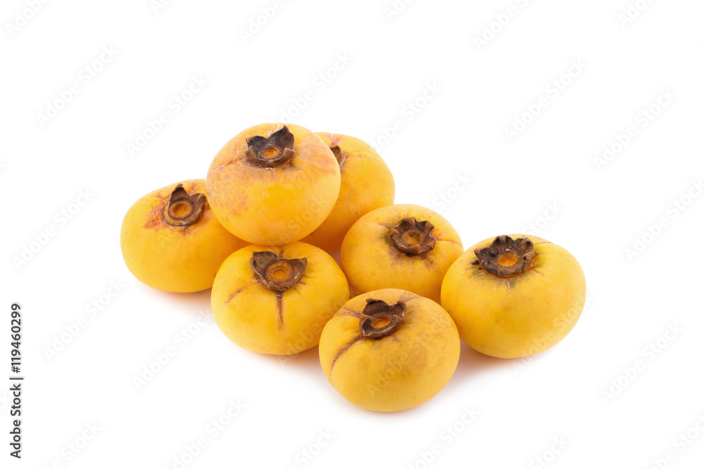 Gold Apple, Diospyros decandra Lour. Thai fruit and Thai herb.on Gold Apple, Diospyros decandra Lour. Thai fruit and Thai herb.on