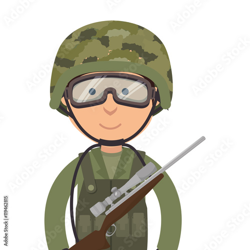 military soldier cartoon
