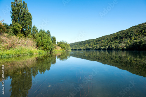 Fototapeta Naklejka Na Ścianę i Meble -  summer landscape of the Dniester River