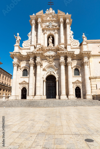 The cathedral of Syracuse in Sicily, Italy