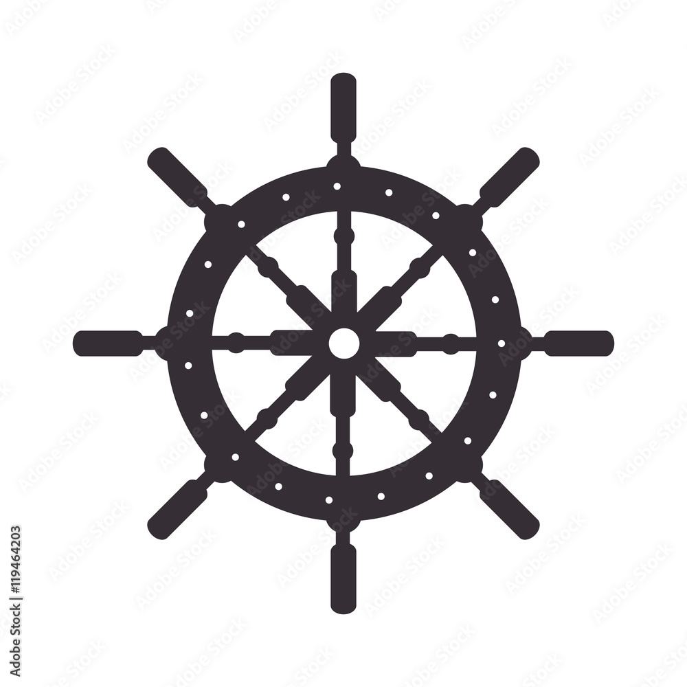 Obraz premium steer ship wheel direction