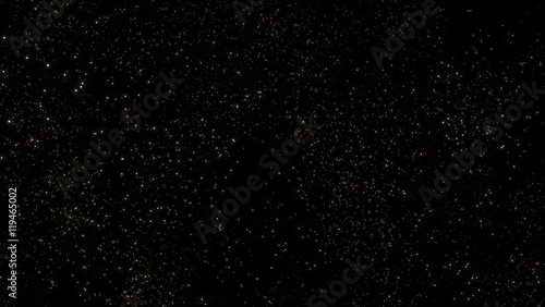 bright distant colorful stars in a black sky