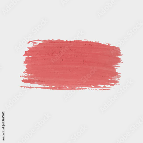 Red paint vector . Texture red chalk, plaster or gouache