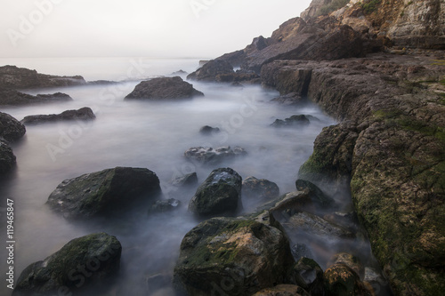 Rocky beach near Lisbon