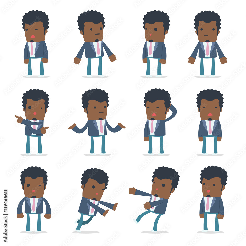 Set of Confused and Sad Character Startup entrepreneur in ignor Set of Confused and Sad Character Startup entrepreneur in ignor