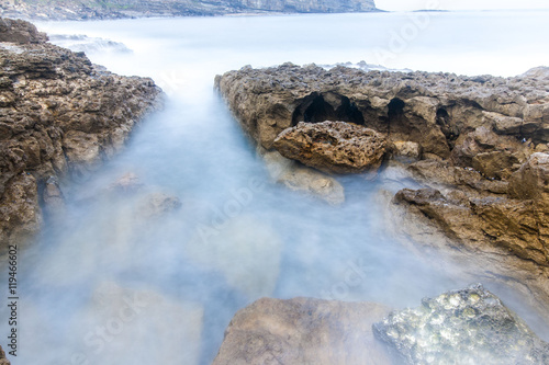 Rocky beach near Lisbon