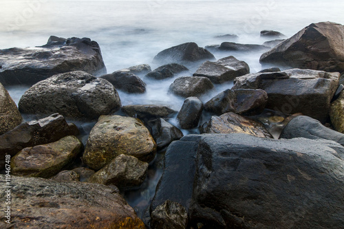 Rocky beach near Lisbon