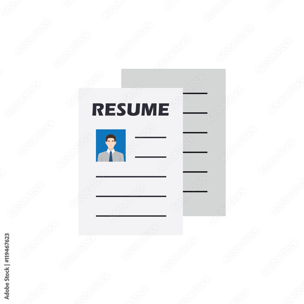 Human resource and recruitment icons set. Employment - resume. Vector illustration. Human resource and recruitment icons set. Employment - resume. Vector illustration.
