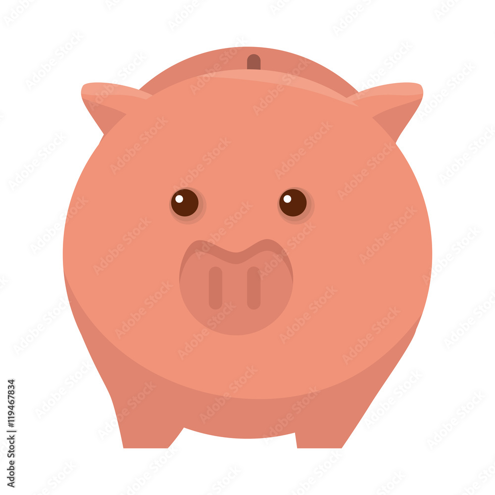 Fototapeta premium piggy moneybox cartoon