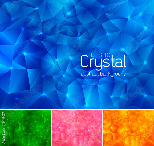 Crystal abstract background