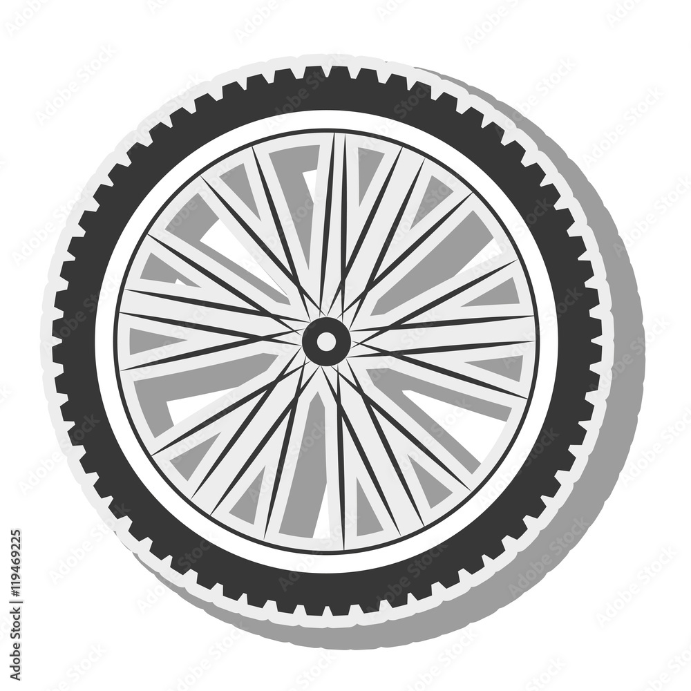 bicycle wheel silhouette
