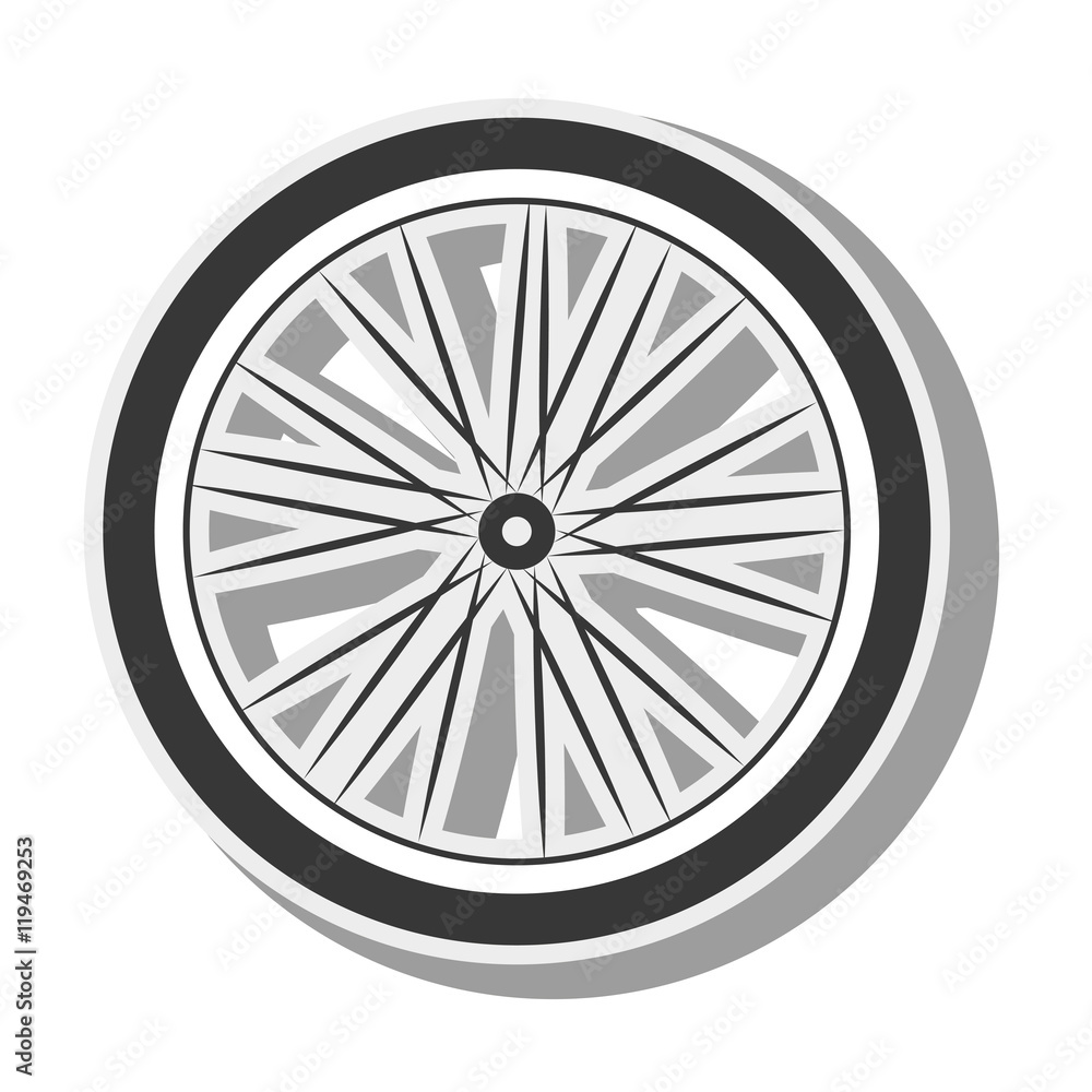 bicycle wheel silhouette