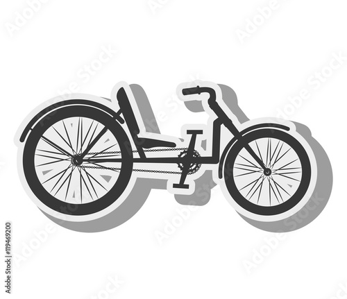 bicycle recumbent transport vehicle