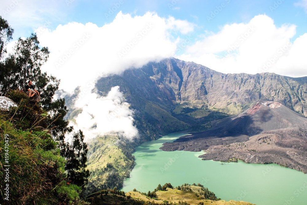 Rinjani Volcano in Lombok island