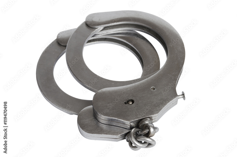 Obraz premium handcuffs isolated over white