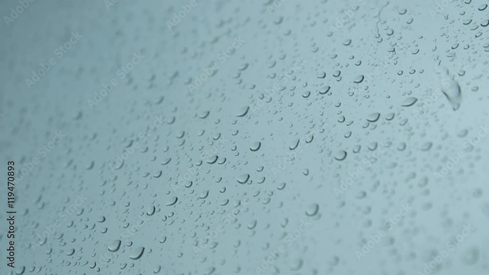 Rain drops on the glass Rain drops on the glass