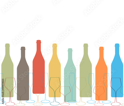 Glasses set illustration