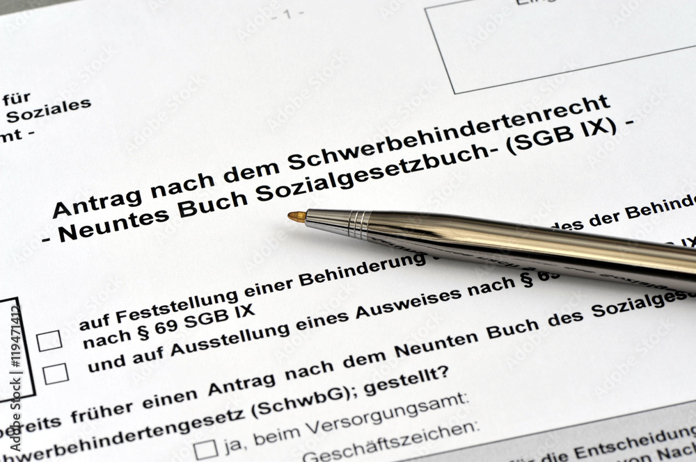 Kindergeld Für Erwachsene Menschen Mit Behinderung Antrag Behinderung, Schwerbehinderung, Antrag, Formular