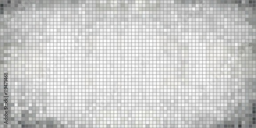 White abstract mosaic background - Illustration, Squares Of Light And Dark white, White shapes of mosaic style