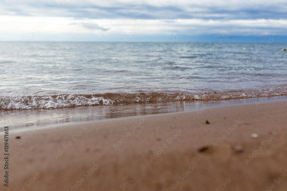 cloudy weather on the sea as background cloudy weather on the sea as background