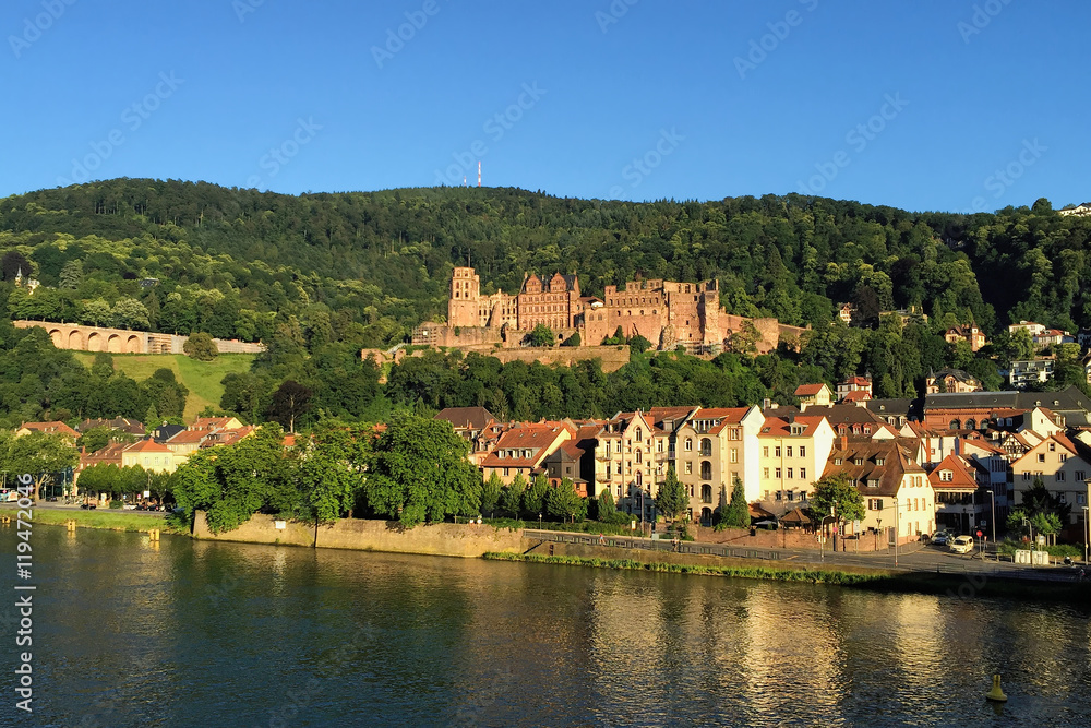 Heidelberg Castle in the evening 