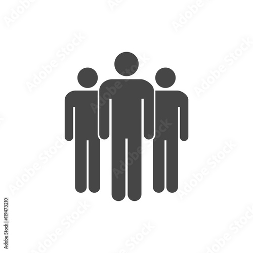 Group of people symbol  Clients sign icon