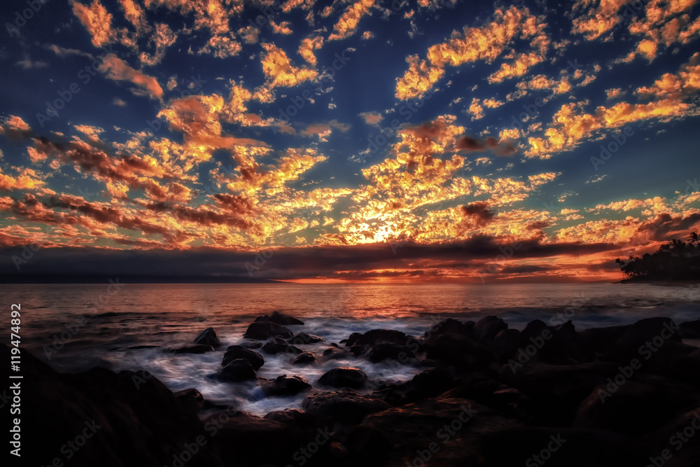 Sunset at Maui, Hawaii