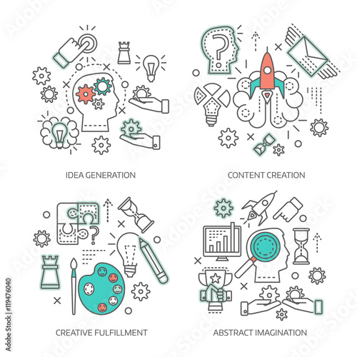 Creative Concept Linear Compositions