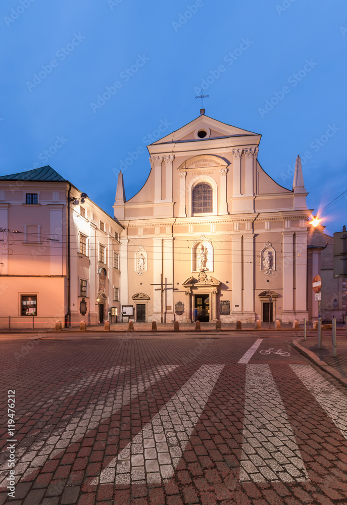 Carmelite church in Krakow, Poland