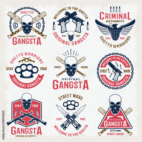 Gangster Colored Emblems