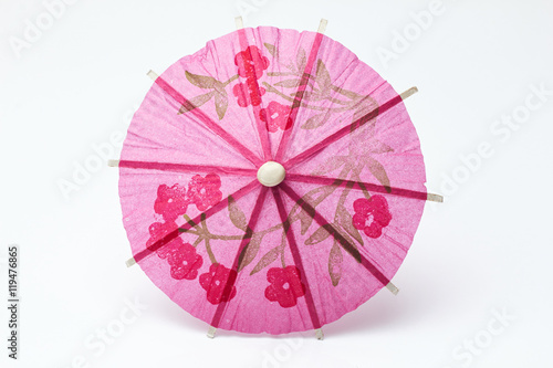 Cocktail umbrella on a white background./Cocktail umbrella on a white background.