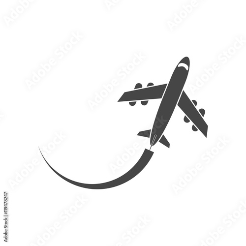 Air travel, Vector Illustration, Airplane sign icon