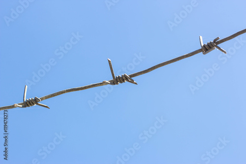 Barbed wire in the sky