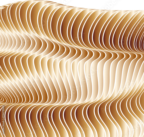 modern hypnotic background from sheets and strips with a gradient