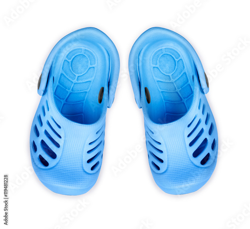 stylish kids sandals isolated on white background