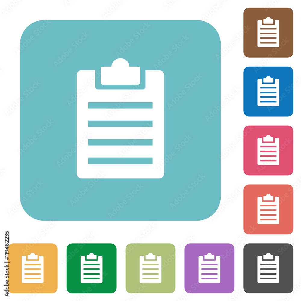 Flat notes icons Flat notes icons