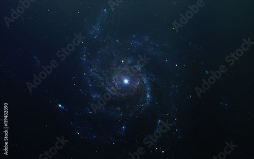 Fototapeta Naklejka Na Ścianę i Meble -  Abstract scientific background - planets in space, nebula and stars. Elements of this image furnished by NASA nasa.gov