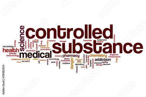 Controlled substance word cloud