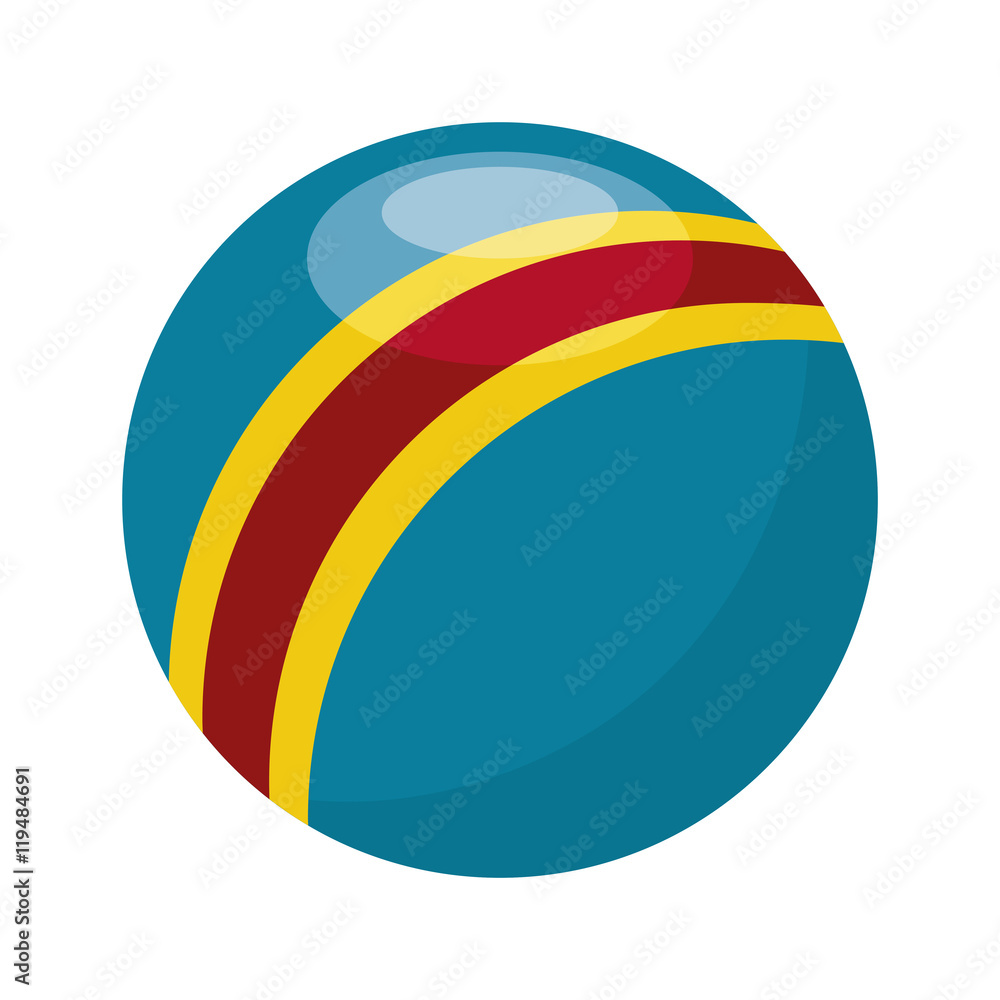 ball toy kid game child entertainment object vector illustration