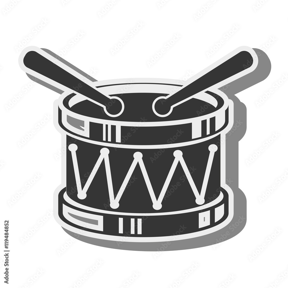 drum toy kid game child entertainment object vector illustration drum toy kid game child entertainment object vector illustration
