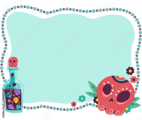 Potion Sugar Skull Frame