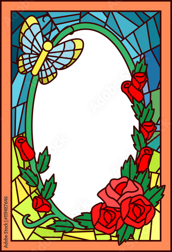 Stained Glass Flowers Butte...