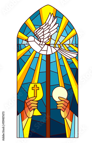 Stained Glass Holy Mass
