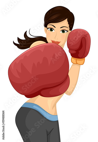 Girl Boxing Punch